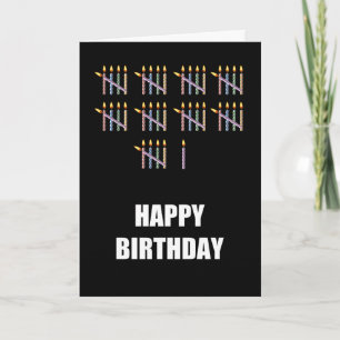 Geburtstag mit Kerzen Karte