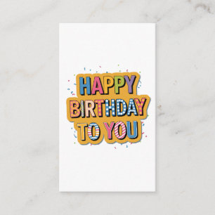 Geburtstag mit Muster Begleitkarte