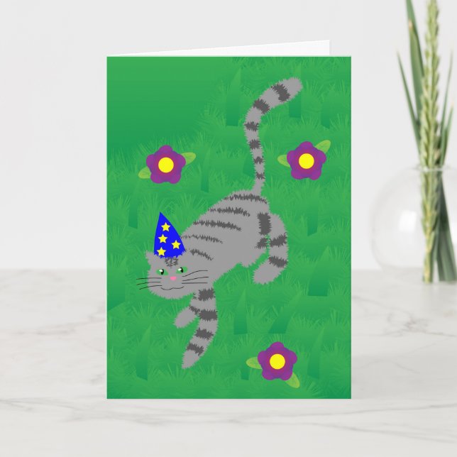 Geburtstag mit Purr-fect Karte (Vorderseite)
