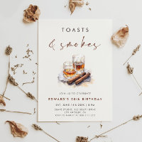 Geburtstag mit Toasts und Rauch Whisky & Zigarren
