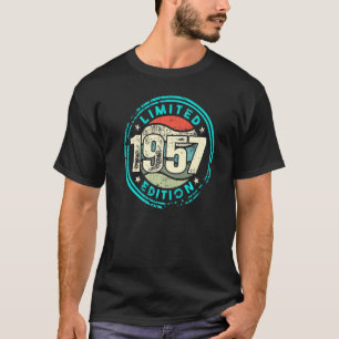 Geburtstag mit und Geboren im Jahr 1957 Vintag T-Shirt
