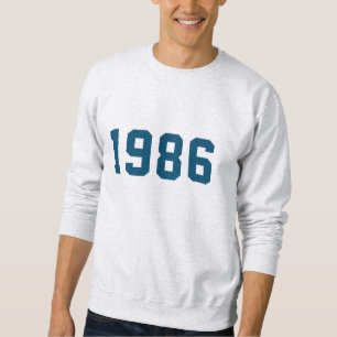 Geburtstag   Modernes, modernes Design Stilblau Sweatshirt