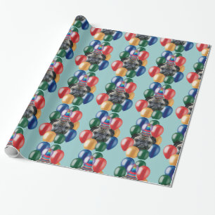 Geburtstag Mops Geschenkpapier