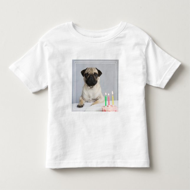 Geburtstag Mops Kleinkind T-shirt (Vorderseite)