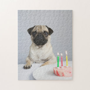 Geburtstag Mops Puzzle