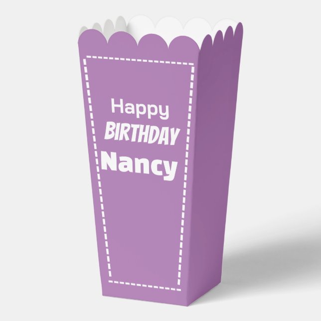 Geburtstag Nancy editierbar Geschenkschachtel (Vorderseite)