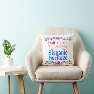 Geburtstag National Hispanic Heritage – Bunte Blum Kissen