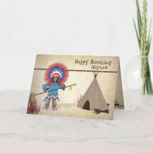 Geburtstag - Nephew - Indische Fun Card Karte