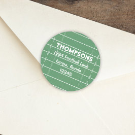 Geburtstag Niedlicher Sportfußball-Rücksendeadress Runder Aufkleber