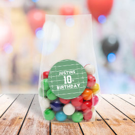 Geburtstag Niedlicher Sportfußballfeld Nummer Part Runder Aufkleber