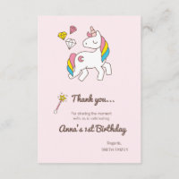Geburtstag. Niedliches Einhorn mit Niedlicher Wand