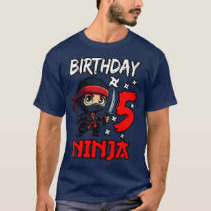 Geburtstag Ninja 5 Kinder 5. Geburtstag T-Shirt