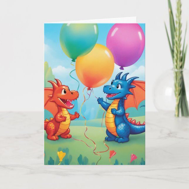 Geburtstag / oder andere Party - geklappte Grußkar Karte (Vorderseite)