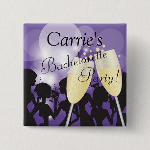 Geburtstag oder Bachelorette Diva Girls Night Out Button