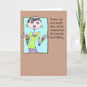 Geburtstag oder Behalten in Touch Karte