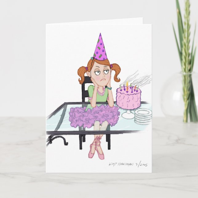 Geburtstag ohne Wünsche Karte (Vorderseite)