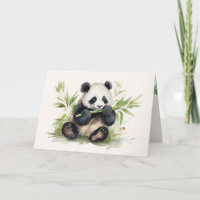 Geburtstag Panda Bär mit Bambus