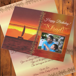 Geburtstag Papa San Francisco Sonnenuntergang 1124 Karte