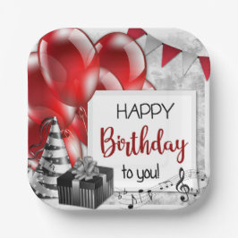 Geburtstag Pappteller