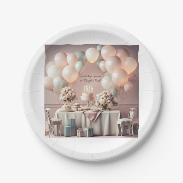 GEBURTSTAG PAPPTELLER (Vorderseite)