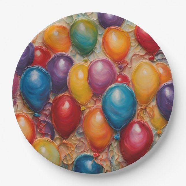 Geburtstag Pappteller (Vorderseite)