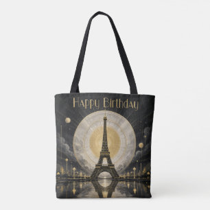 Geburtstag Paris Eiffelturm Gold-Dekor