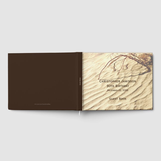 Geburtstag Party Gästebuch im Sand (Voll)