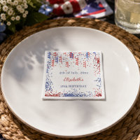 Geburtstag patriotisch USA rot weiß blau