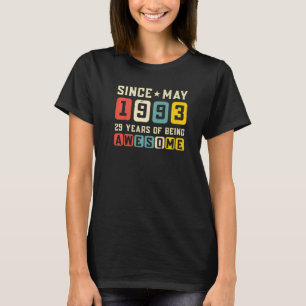 Geburtstag Phantastisch seit Mai 1993 Vintag T-Shirt