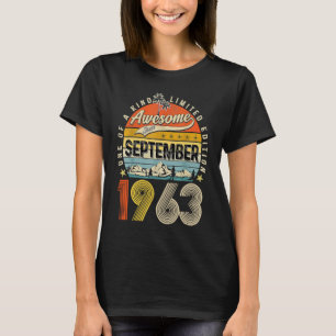 Geburtstag Phantastisch seit September 1963 T-Shirt