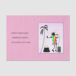 Geburtstag, Phantastischer DJ-Musikstar Seidenpapier