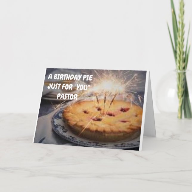 **GEBURTSTAG PIE** NUR FÜR *PASTER* CARD KARTE (Vorderseite)