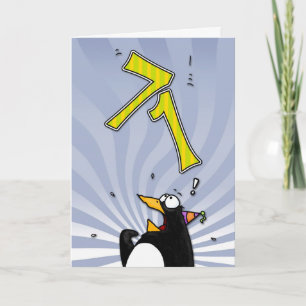 Geburtstag - Pinguin-Überraschungskarte Karte