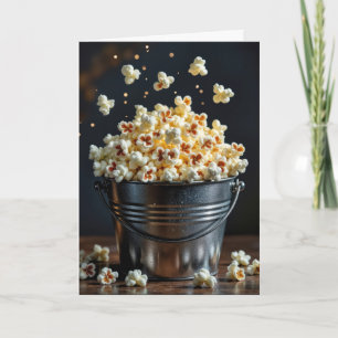 Geburtstag Popcorn Ecket Karte