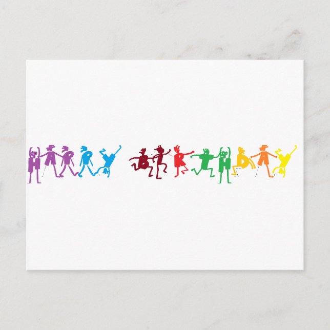 Geburtstag Postkarte (Vorderseite)