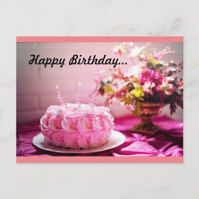 Geburtstag Postkarte (Vorderseite)