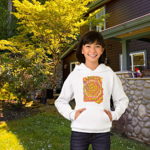 Geburtstag Radiant Spiral Energy Abstrakt Art Hoodie