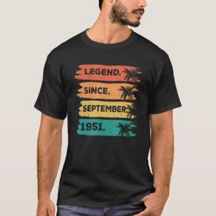 Geburtstag Retro Vintage Legende seit September T-Shirt