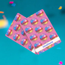 Geburtstag Rosa Glitter Groovy 70er Disco Kugel Ma