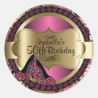 Geburtstag | Rosa Leoparden