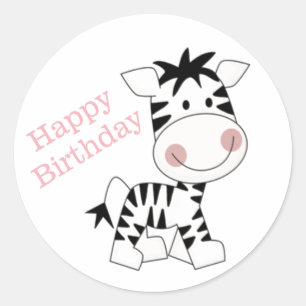 Geburtstag Runder Aufkleber