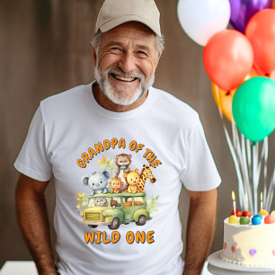 Geburtstag Safari-Tiere Wilder Opa T-Shirt