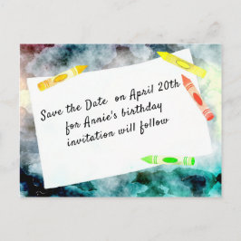 Geburtstag Save the Date Postkarte