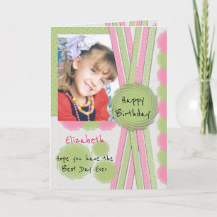 Geburtstag schönster Tag aller Zeiten mit Foto und Karte