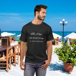 Geburtstag Schwarz-weißes Foto Collage Mann Mythos T-Shirt<br><div class="desc">Ein klassischer schwarzer Hintergrund. Text: Der Mann,  der Mythos,  die Legende. Personalisieren und fügen Sie seinen Namen,  Alter und Geburtstag. Für den Mann in deinem Leben,  Ehemann,  Vater,  Freund,  Bruder.</div>