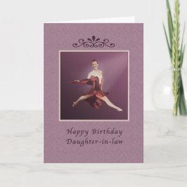 Geburtstag, Schwiegertochter, Leaping Ballerina Karte