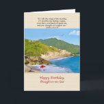 Geburtstag, Schwiegertochter, Strand, Hügel, Vögel Karte<br><div class="desc">Dieser schöne abgeschiedene Strand ist ein perfekter Platz,  zum zu sitzen und zu träumen und er macht eine bunte Geburtstagsgrußkarte.   Fühlen Sie sich frei,  den inneren Vers zum Anzug zu ändern Ihr Bedarf.</div>