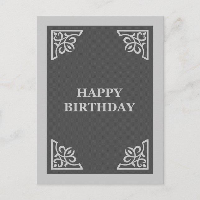 Geburtstag (Scrapbook) Postkarte (Vorderseite)