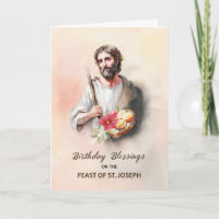 Geburtstag Segen Fest des hl. Joseph Watercolor