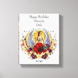 Geburtstag September Virgo Zodiac Custom Geschenk Leinwanddruck